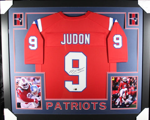 MATTHEW JUDON (Patriots red SKYLINE) Signed Autographed Framed Jersey Beckett