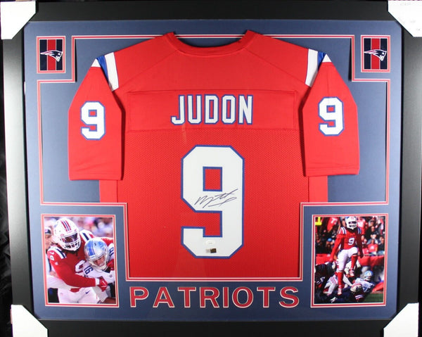 MATTHEW JUDON (Patriots red SKYLINE) Signed Autographed Framed Jersey Beckett