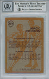 Magic Johnson Signed 1981-82 Topps #W109 Trading Card Beckett 10 Slab 37814