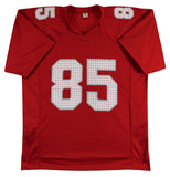 Trey McBride Authentic Signed Red Pro Style Jersey Autographed BAS Witnessed