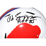 Oj Simpson Autographed Buffalo Bills F/S Throwback Helmet JSA 42707