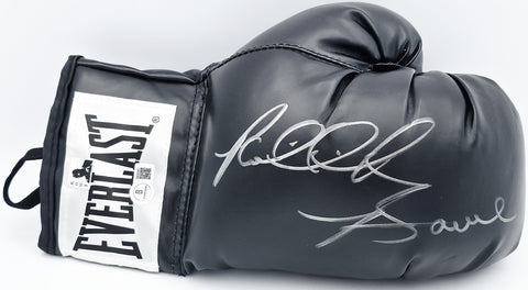 Riddick Bowe Autographed Black Everlast Boxing Glove RH Beckett BAS QR #BS30341
