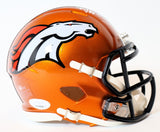 T.J. Ward Autographed Broncos Flash Mini Helmet JSA COA