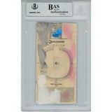 Terrell Davis Autographed Denver Broncos SB XXXII Blue Ticket Beckett 47574