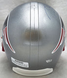Tom Brady Autographed Patriots Silver Full Size Helmet Fanatics Holo #B062648