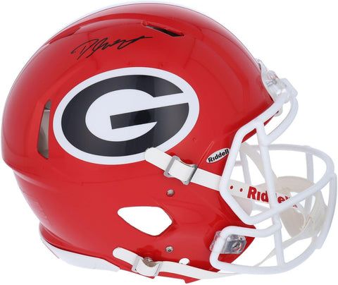 D'Andre Swift Georgia Bulldogs Signed Riddell Speed Authentic Helmet