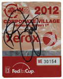 Phil Mickelson & Rickie Fowler Signed 2012 WM Phoenix Open Pass BAS #AC33614