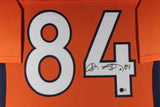 SHANNON SHARPE (Broncos orange TOWER) Signed Autograph Framed Jersey Beckett