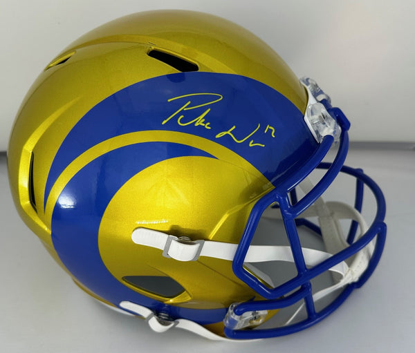 Rams Receiver PAKU NACUA Signed Full Size Replica FLASH Speed Helmet AUTO - FAN