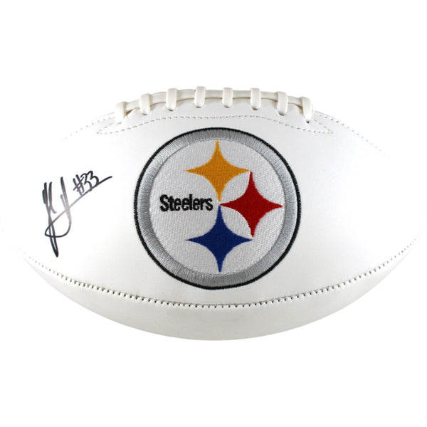 Jack Sawyer Autographed Pittsburgh Steelers Logo Football Beckett Witness 51658