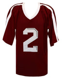 Johnny Manziel Signed Maroon Custom College Football Jersey - (SCHWARTZ COA)