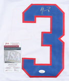 Jack O'Callahan Signed 1980 Team USA Jersey Inscribed "USA 1980 Gold"(JSA)