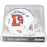 Talanoa Hufanga Autographed Denver Broncos 23 Alt Mini Helmet Beckett WIT 53452