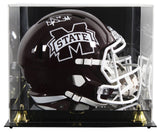 Mississippi State Dak Prescott Signed Full Size Speed Rep Helmet W/ Case BAS Wit