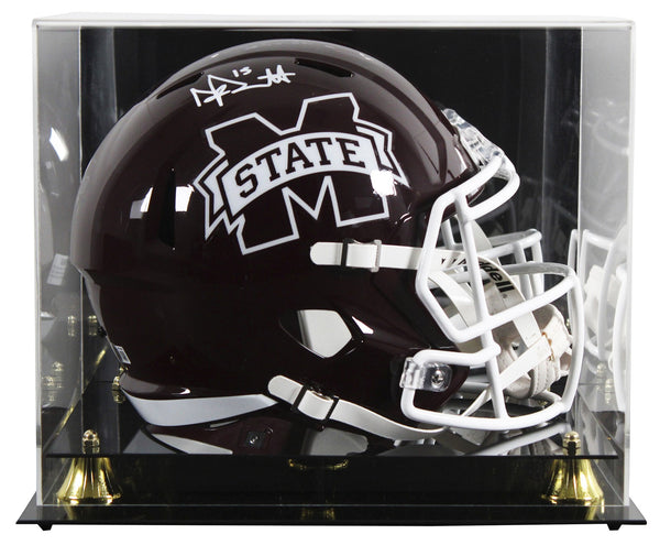 Mississippi State Dak Prescott Signed Full Size Speed Rep Helmet W/ Case BAS Wit