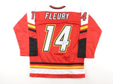 Theoren Fleury Signed Calgary Flames Jersey (Becket) 1989 Stanley Cup Champion