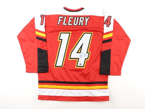 Alex Chiasson Signed Calgary Flames Jersey (Beckett) Current Oilers Ri –