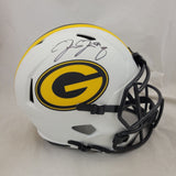 JOSH JACOBS SIGNED GREEN BAY PACKERS F/S LUNAR ECLIPSE SPEED REP HELMET BECKETT