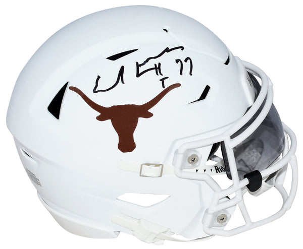EARL CAMPBELL AUTOGRAPHED TEXAS LONGHORNS SPEEDFLEX MIDI HELMET W/ HT 77