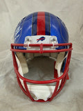 JOSH ALLEN & THURMAN THOMAS "MVP" SIGNED BILLS FLASH AUTHENTIC HELMET BECKETT