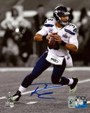 RUSSELL WILSON AUTOGRAPHED FRAMED 8X10 PHOTO SEAHAWKS SUPER BOWL RW HOLO 80872