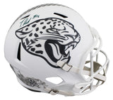 Jaguars Travis Hunter Signed STS III Full Size Speed Rep Helmet W/ Case BAS Wit
