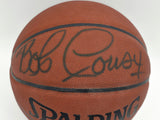 Bob Cousy Autographed Spalding Leather Basketball Celtics Beckett QR #BS30415