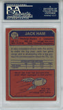 Jack Ham Autographed 1973 Topps #115 Rookie Card HOF PSA Slab 43584