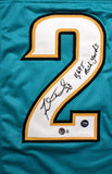 Fred Taylor Autographed Teal Pro Style Jersey w/11,695 Rush Yds. -Beckett W Holo