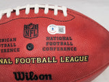 Russell Wilson Autographed NFL Leather Football Seahawks Beckett QR #BF24939