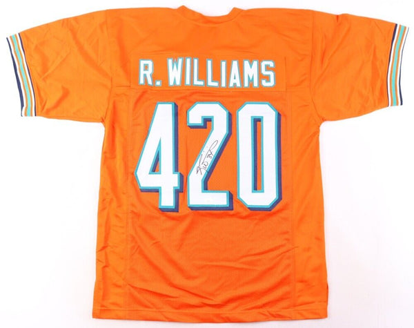 Ricky Williams Signed Miami Dolphins 420 Jersey (JSA COA) 2002 Pro Bowl R.B.