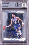 76ers Julius Erving Signed 2013 Panini Prizm #221 Card Auto 10! BAS Slabbed