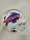 JIM KELLY SIGNED BUFFALO BILLS F/S SPEEDFLEX AUTHENTIC HELMET BECKETT QR