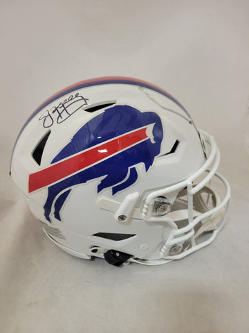 JIM KELLY SIGNED BUFFALO BILLS F/S SPEEDFLEX AUTHENTIC HELMET BECKETT QR