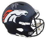 Broncos John Lynch Signed 2024 Full Size Speed Rep Helmet W/ Case BAS Witnessed
