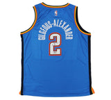 Shai Gilgeous-Alexander Signed Oklahoma City Thunder Nike Blue NBA Jersey