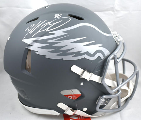 Dallas Goedert Signed Eagles F/S Slate Speed Authentic Helmet - Fanatics *White
