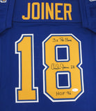 Chargers CHARLIE JOINER Signed Custom Jersey w/ Pro Bowl & HOF '96 AUTO - JSA