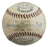 Yankees Babe Ruth Signed 1929-31 Reach Ernest Barnard OAL Baseball PSA #AS00153