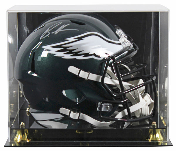 Eagles Brandon Graham Signed F/S Speed Rep Helmet W/ Case w/ Silver Sig BAS Wit