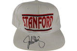 John Elway Autographed/Signed Stanford Cardinal White Snapback Hat Beckett 52858