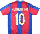 Ronaldinho Signed FC Barcelona Home Soccer Jersey #10 - Beckett Hologram