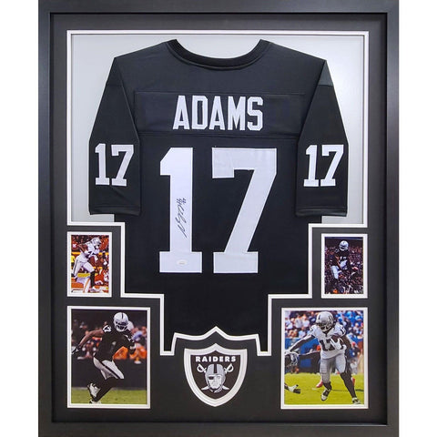 Davante Adams Autographed Signed Framed Las Vegas Raiders Jersey JSA