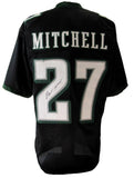 Quinyon Mitchell Black Custom Football Jersey Eagles JSA 193305