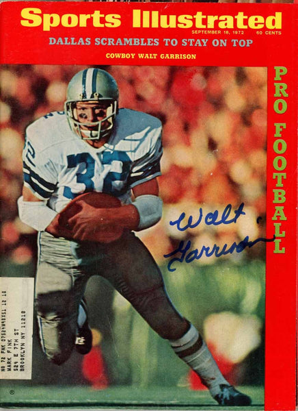 Walt Garrison Signed Magazine Cowboys Sports Illustrated 9/18/1972 BAS 50704