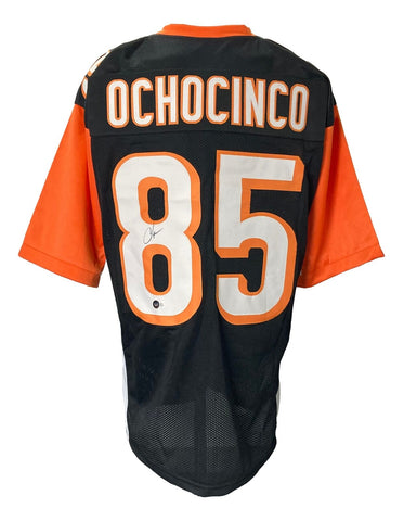 Chad Johnson Signed Custom Black Ochocinco Football Jersey BAS ITP