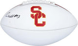 Caleb Williams USC Trojans Autographed White Panel Football