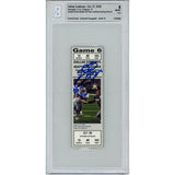 Emmitt Smith Autographed Dallas Cowboys All Time Rushing Record Ticket BAS 48160