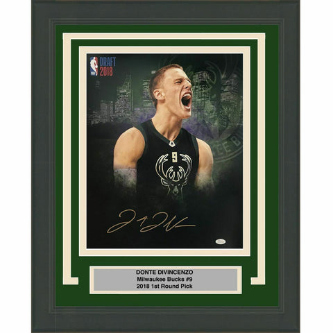 FRAMED Autographed/Signed DONTE DIVINCENZO Milwaukee Bucks 16x20 Photo JSA COA
