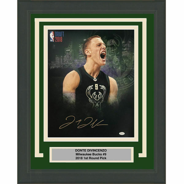 FRAMED Autographed/Signed DONTE DIVINCENZO Milwaukee Bucks 16x20 Photo JSA COA